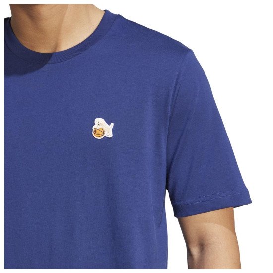 Adidas Ανδρική κοντομάνικη μπλούζα Dog Hoop Patch Graphic Tee